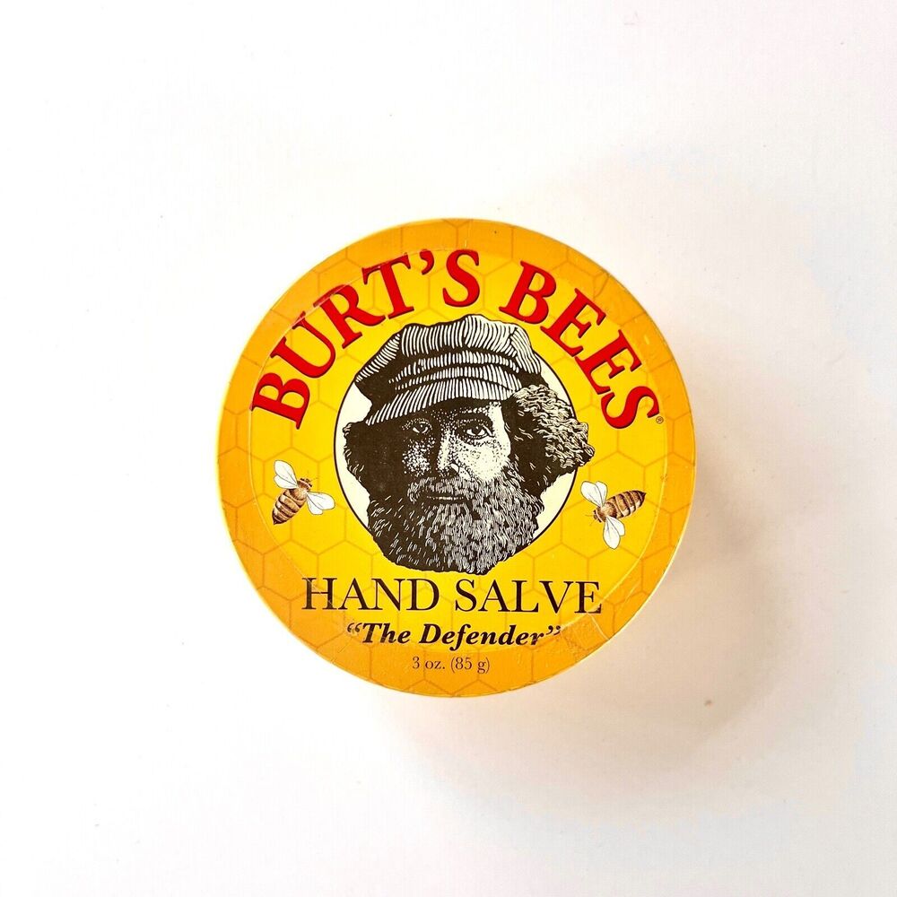 Vintage Discontinued Burt's Bees The Defender Hand Salve 3 oz Tin New Sealed